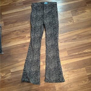 Mumu Blue size 27 cheetah print pants